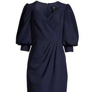 Aidan Mattox Puff-Sleeve Cocktail Dress